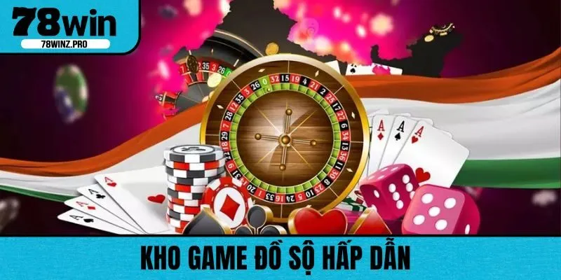 78WIN sở hữu kho game casino đa dạng, nhiều thể loại