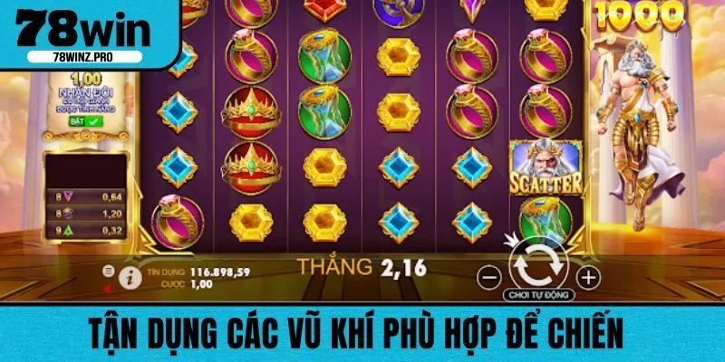 Người chơi có thể tận dụng vũ khí sẵn có để sử dụng mà không mất tiền